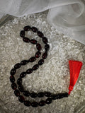 Baltic amber prayer beads with silk tassel – luxury Islamic gift misbaha, perfect for Ramadan, Eid, and special occasions