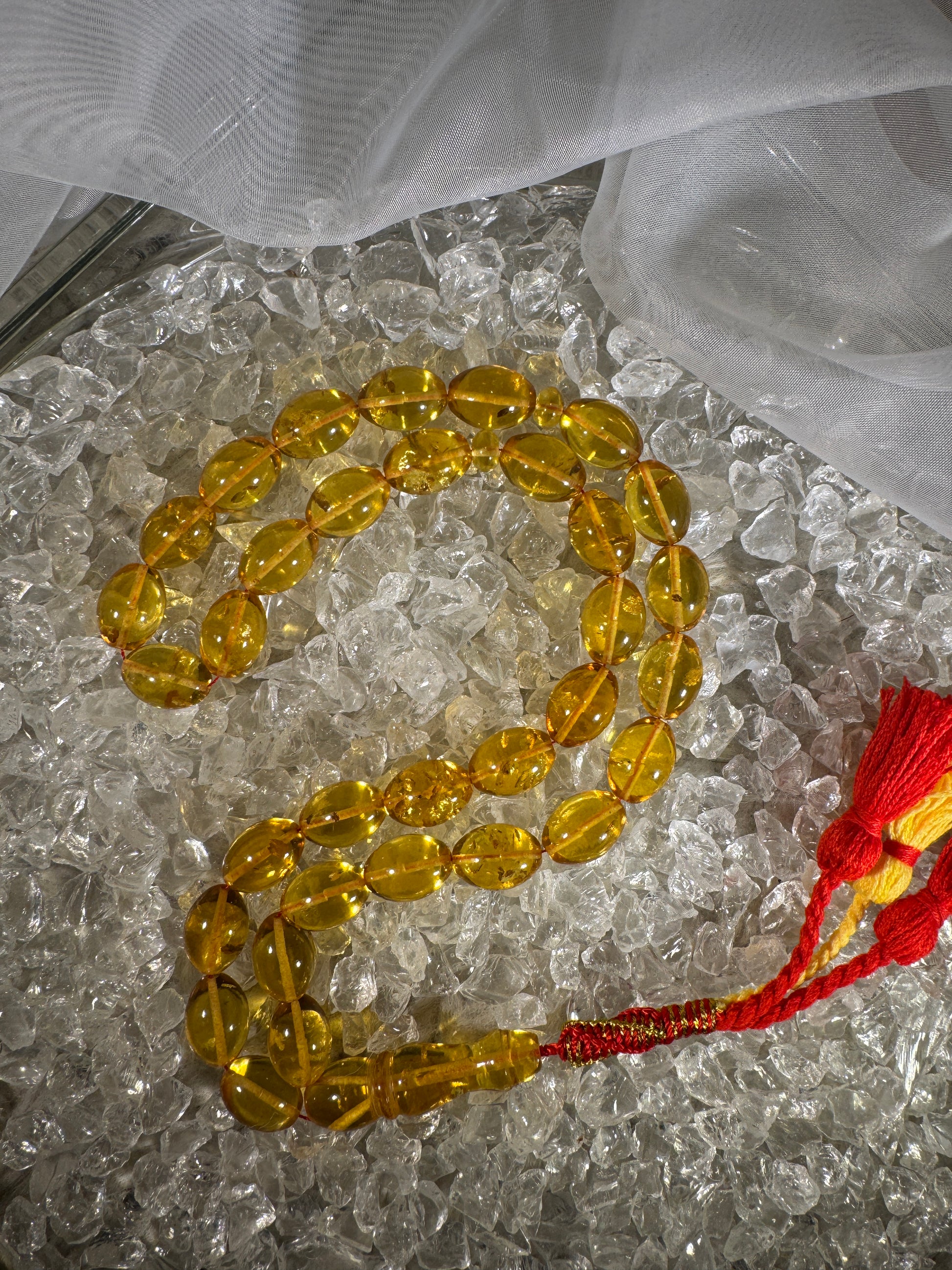 Baltic amber prayer beads with silk tassel – luxury Islamic gift misbaha, perfect for Ramadan, Eid, and special occasions
